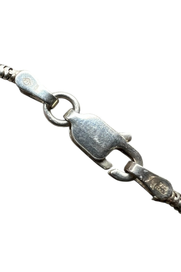 MADE IN ITALY 925 SILVER SNAKE CHAIN NECKLACE / SILVER [SIZE: ONE SIZE, USED]
