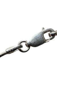 MADE IN ITALY 925 SILVER SNAKE CHAIN NECKLACE / SILVER [SIZE: ONE SIZE USED]