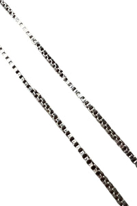 MADE IN ITALY 925 SILVER VENETIAN LINK NECKLACE / SILVER [SIZE: ONE SIZE USED]