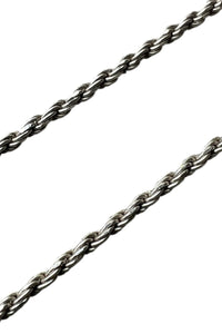 MADE IN ITALY 925 SILVER FRENCH ROPE NECKLACE / SILVER [SIZE: ONE SIZE USED]
