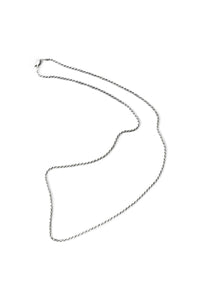 MADE IN ITALY 925 SILVER FRENCH ROPE NECKLACE / SILVER [SIZE: ONE SIZE USED]