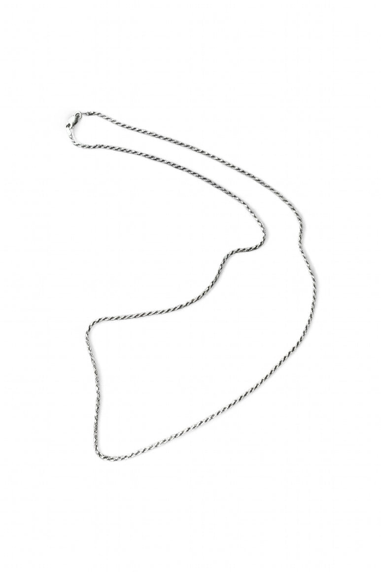 MADE IN ITALY 925 SILVER FRENCH ROPE NECKLACE / SILVER [SIZE: ONE SIZE USED]