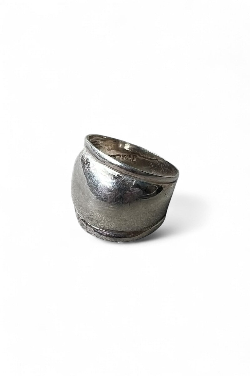 925 SILVER RING / SILVER [SIZE: Equivalent to JP 14 USED]