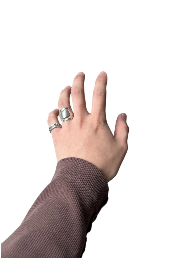 925 SILVER RING / SILVER [SIZE: Equivalent to JP 14 USED]