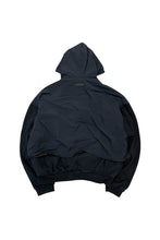 画像をギャラリービューアに読み込む, NYLON LAYER HOODIE SWEATSHIRT / BLACK [SIZE: M USED]
