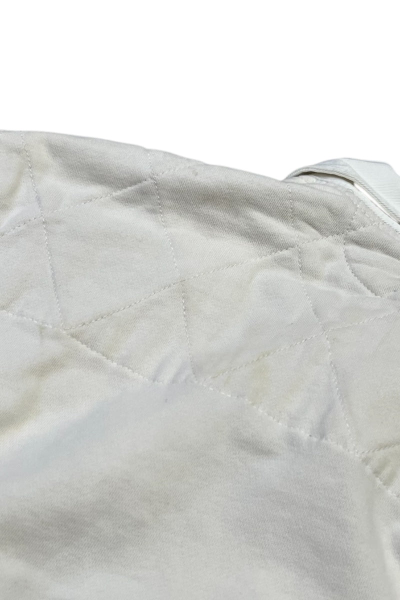 90'S L/S RUGBY SHIRT CUSTOM FIT / WHITE [SIZE: L USED]