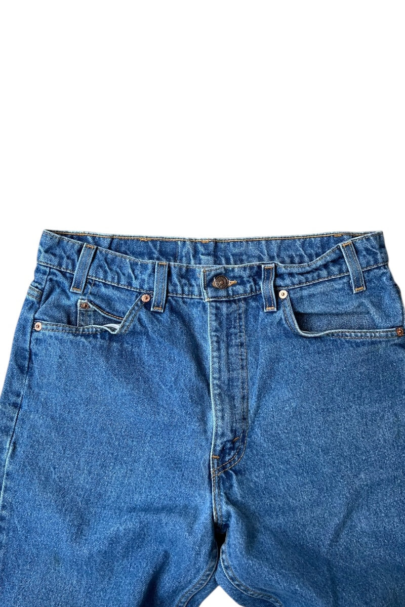 MADE IN USA 97'S 505 DENIM PANTS ORANGE TAB / INDIGO [SIZE: 34 USED]