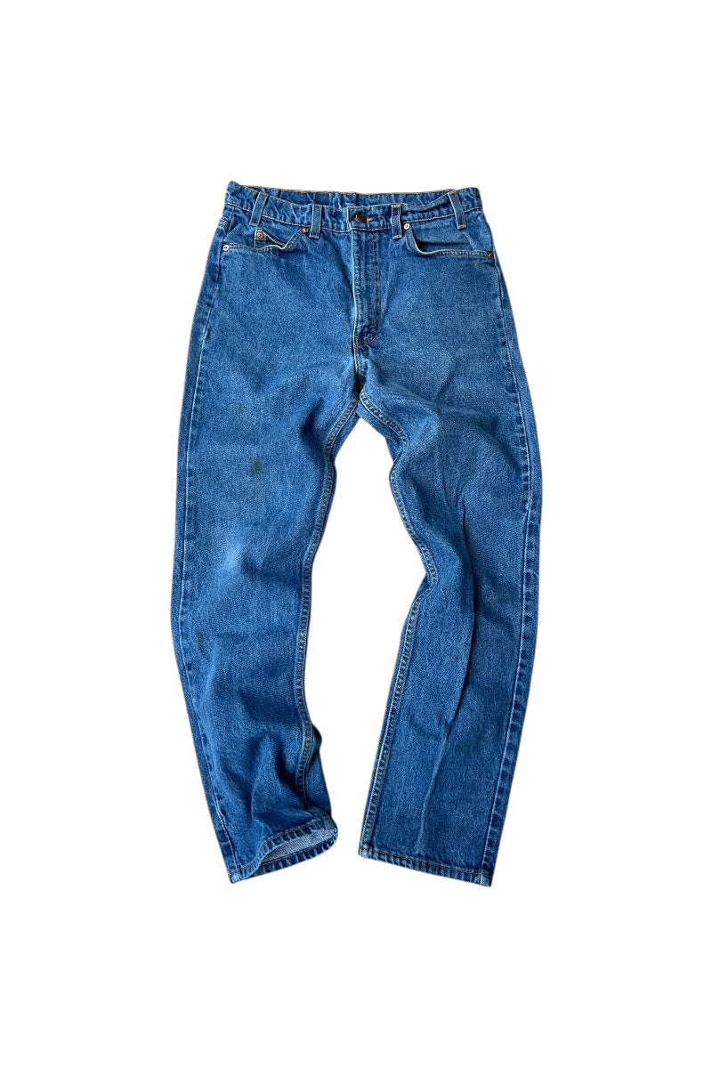 MADE IN USA 97'S 505 DENIM PANTS ORANGE TAB / INDIGO [SIZE: 34 USED]