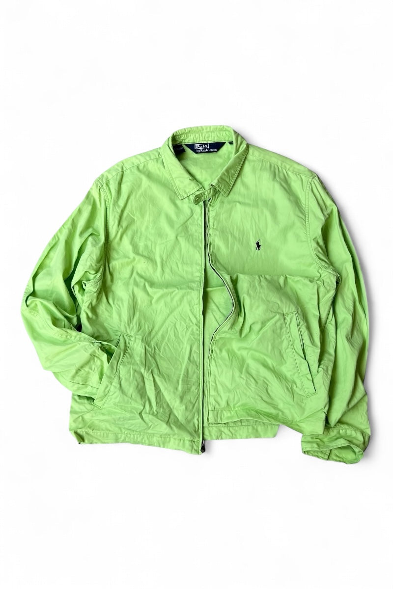 90'S ZIP UP JACKET / NEON [SIZE: XL USED]