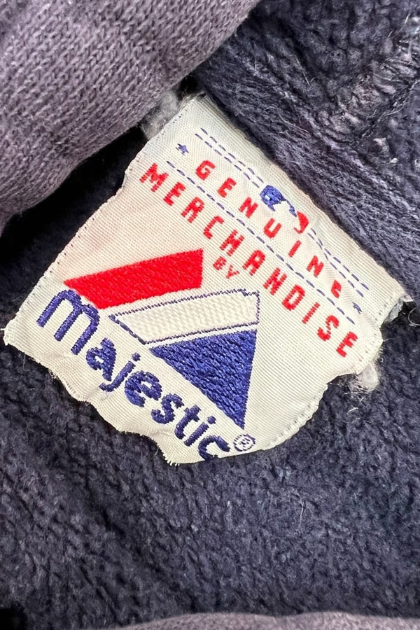 90'S NY YANKEES HOODIE SWEATSHIRT / NAVY [SIZE: M USED]