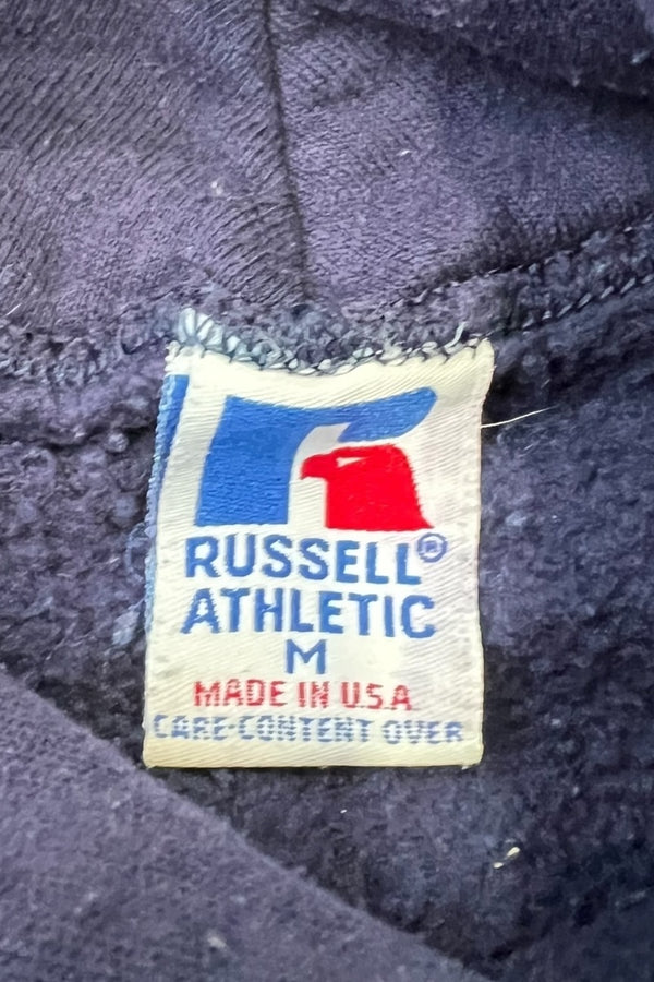 MADE IN USA 90'S KIMBERTON HOODIE SWEATSHIRT / NAVY [SIZE: M USED]