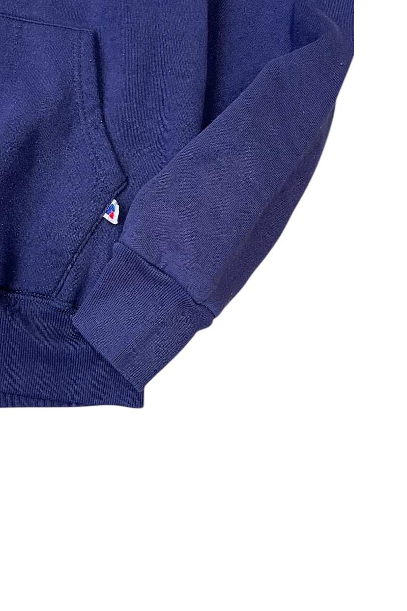 MADE IN USA 90'S KIMBERTON HOODIE SWEATSHIRT / NAVY [SIZE: M USED]