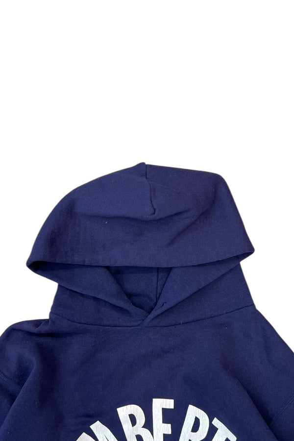 MADE IN USA 90'S KIMBERTON HOODIE SWEATSHIRT / NAVY [SIZE: M USED]