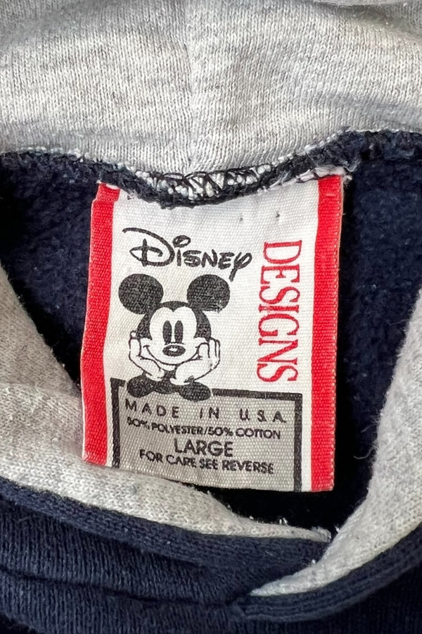 MADE IN USA 90'S MICKEY SWEAT HOODIE / NAVY [SIZE: L USED]