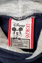 画像をギャラリービューアに読み込む, MADE IN USA 90&#39;S MICKEY SWEAT HOODIE / NAVY [SIZE: L USED]
