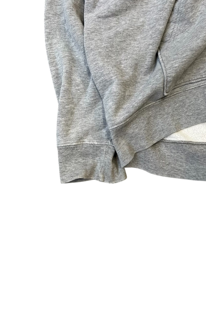 90'S ZIP HOODIE SWEATSHIRT / GREY [SIZE: XL USED]