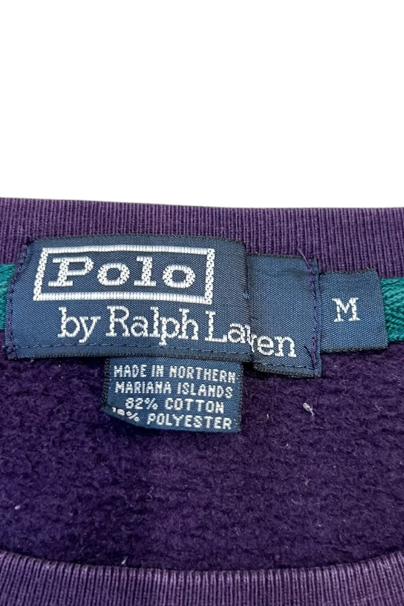 90'S ONE POINT LOGO SWEATSHIRT / PURPLE [SIZE: M USED]
