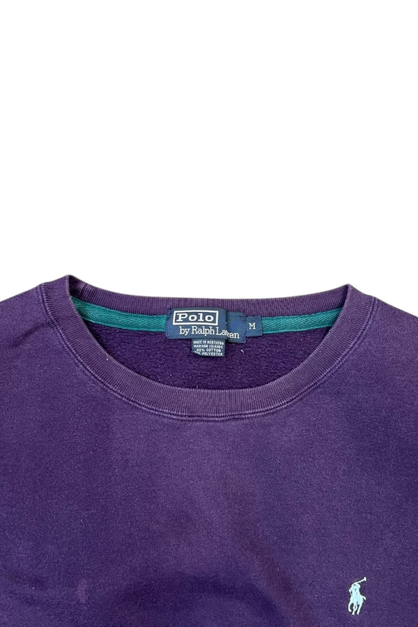 90'S ONE POINT LOGO SWEATSHIRT / PURPLE [SIZE: M USED]