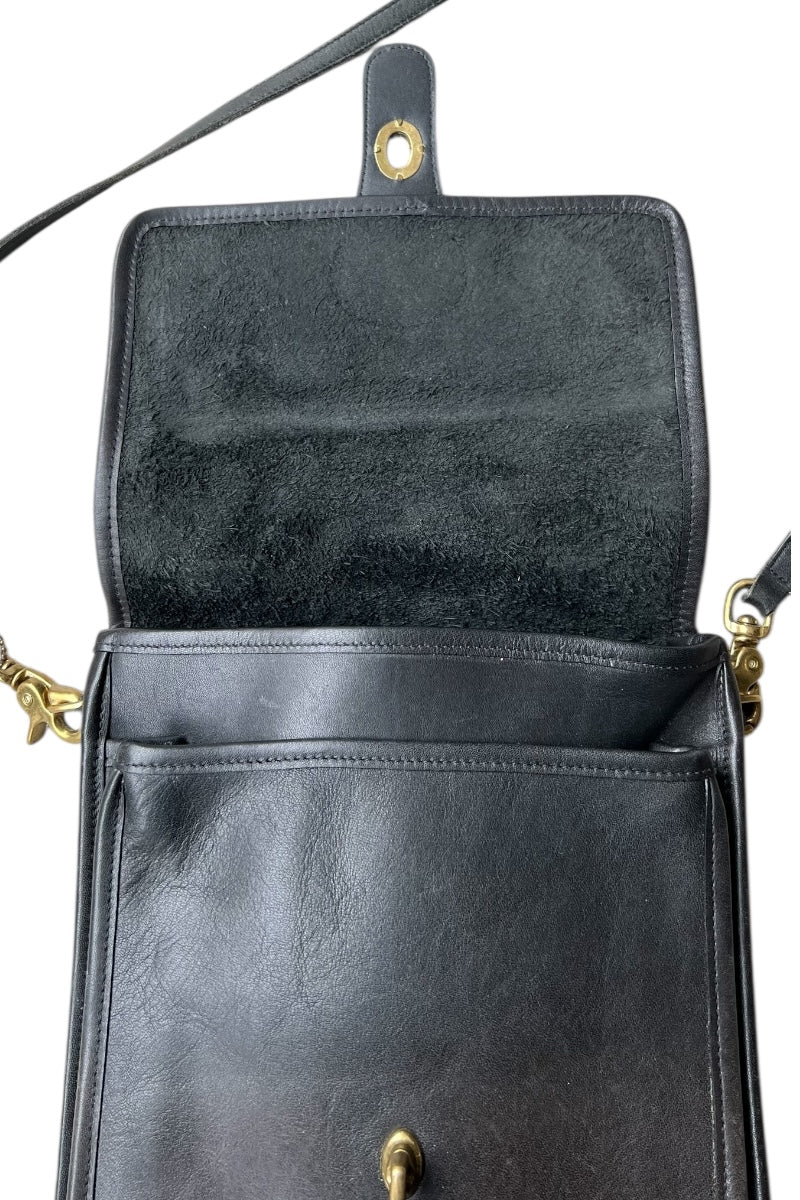 90'S LEATHER BAG / BLACK [SIZE: ONE SIZE USED]