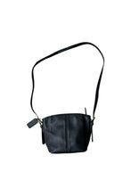画像をギャラリービューアに読み込む, MADE IN USA 90&#39;S LEATHER SMALL BAG / BLACK [SIZE: ONE SIZE USED]
