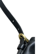 画像をギャラリービューアに読み込む, MADE IN USA 90&#39;S LEATHER SMALL BAG / BLACK [SIZE: ONE SIZE USED]
