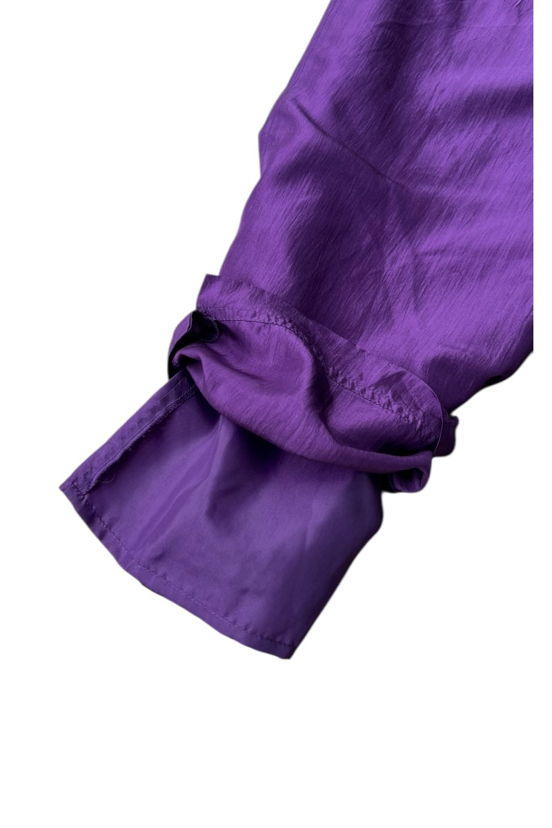 90'S SILK EASY PANTS / PURPLE [SIZE: L USED]