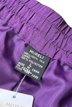 画像をギャラリービューアに読み込む, 90&#39;S SILK EASY PANTS / PURPLE [SIZE: L USED]
