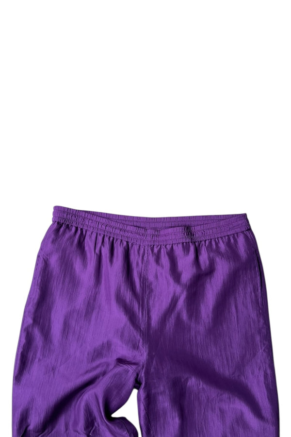 90'S SILK EASY PANTS / PURPLE [SIZE: L USED]