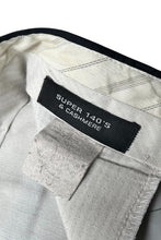 画像をギャラリービューアに読み込む, WOOL&amp;CASHMERE TUCK SLACKS / NAVY [SIZE: 32 USED]
