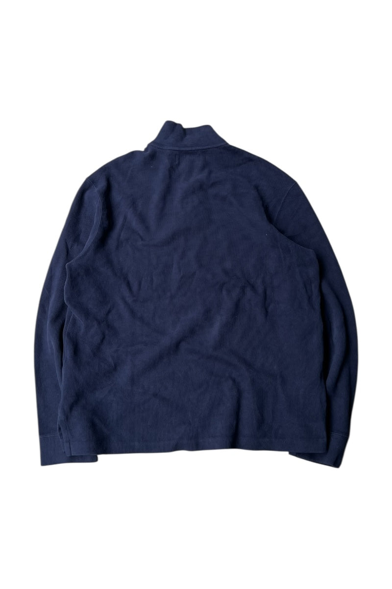 90'S HALF ZIP SWEATSHIRT / NAVY [SIZE: L USED]