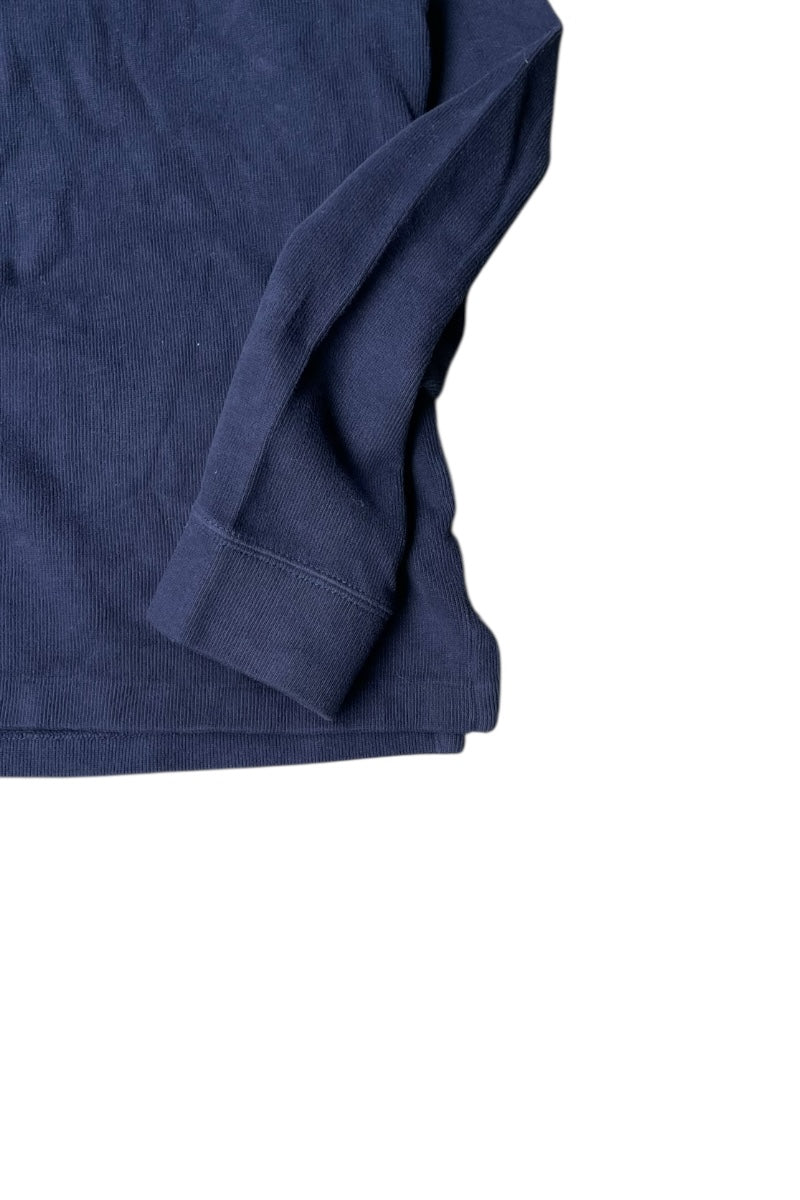 90'S HALF ZIP SWEATSHIRT / NAVY [SIZE: L USED]