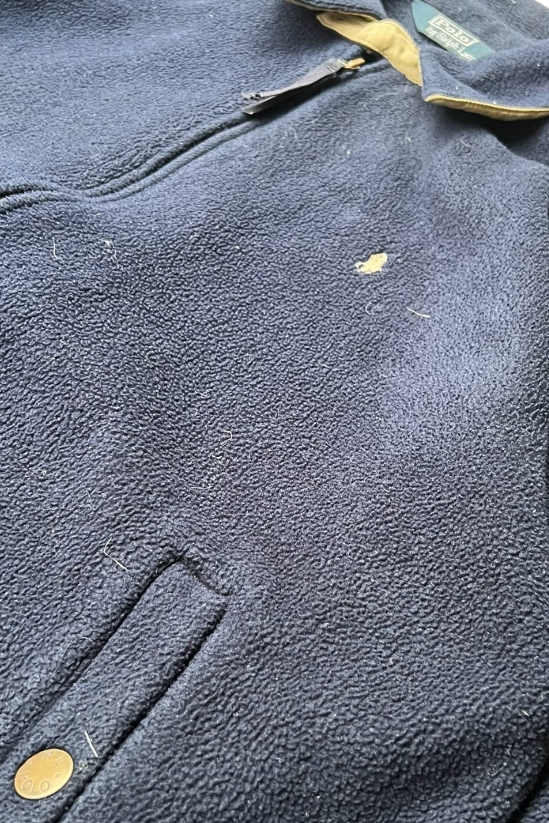 90'S POLARTEC FLEECE JACKET / NAVY [SIZE: L USED]