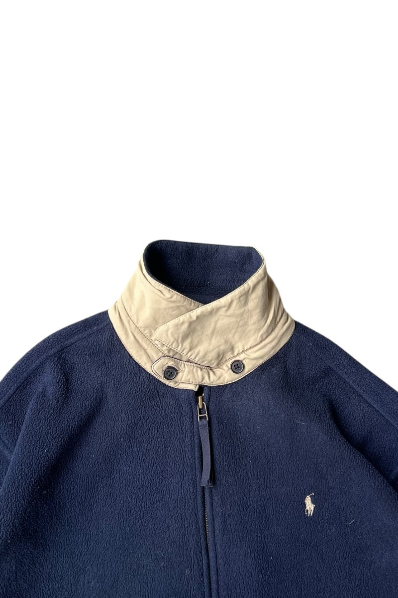 90'S POLARTEC FLEECE JACKET / NAVY [SIZE: L USED]