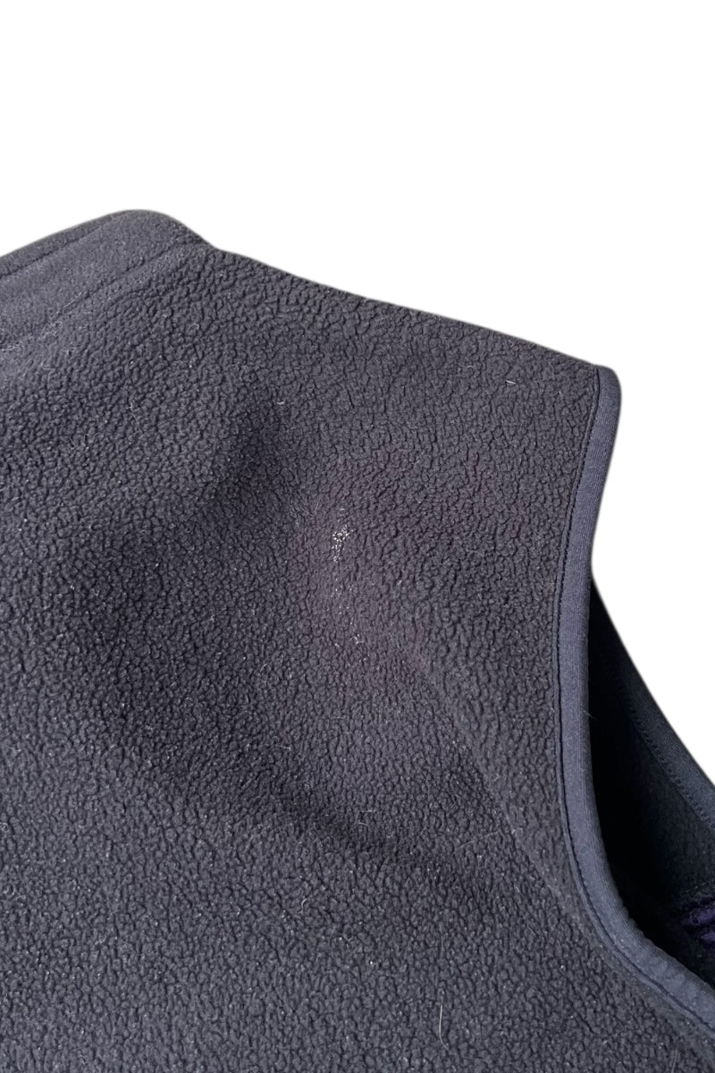 MADE IN USA 90'S FLEECE VEST / BLACK [SIZE: M USED]