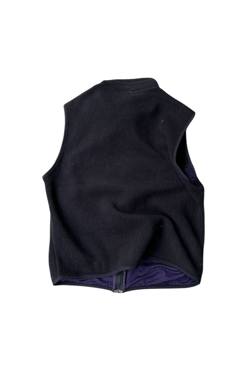 MADE IN USA 90'S FLEECE VEST / BLACK [SIZE: M USED]