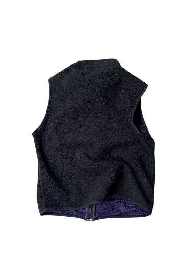 MADE IN USA 90'S FLEECE VEST / BLACK [SIZE: M USED]