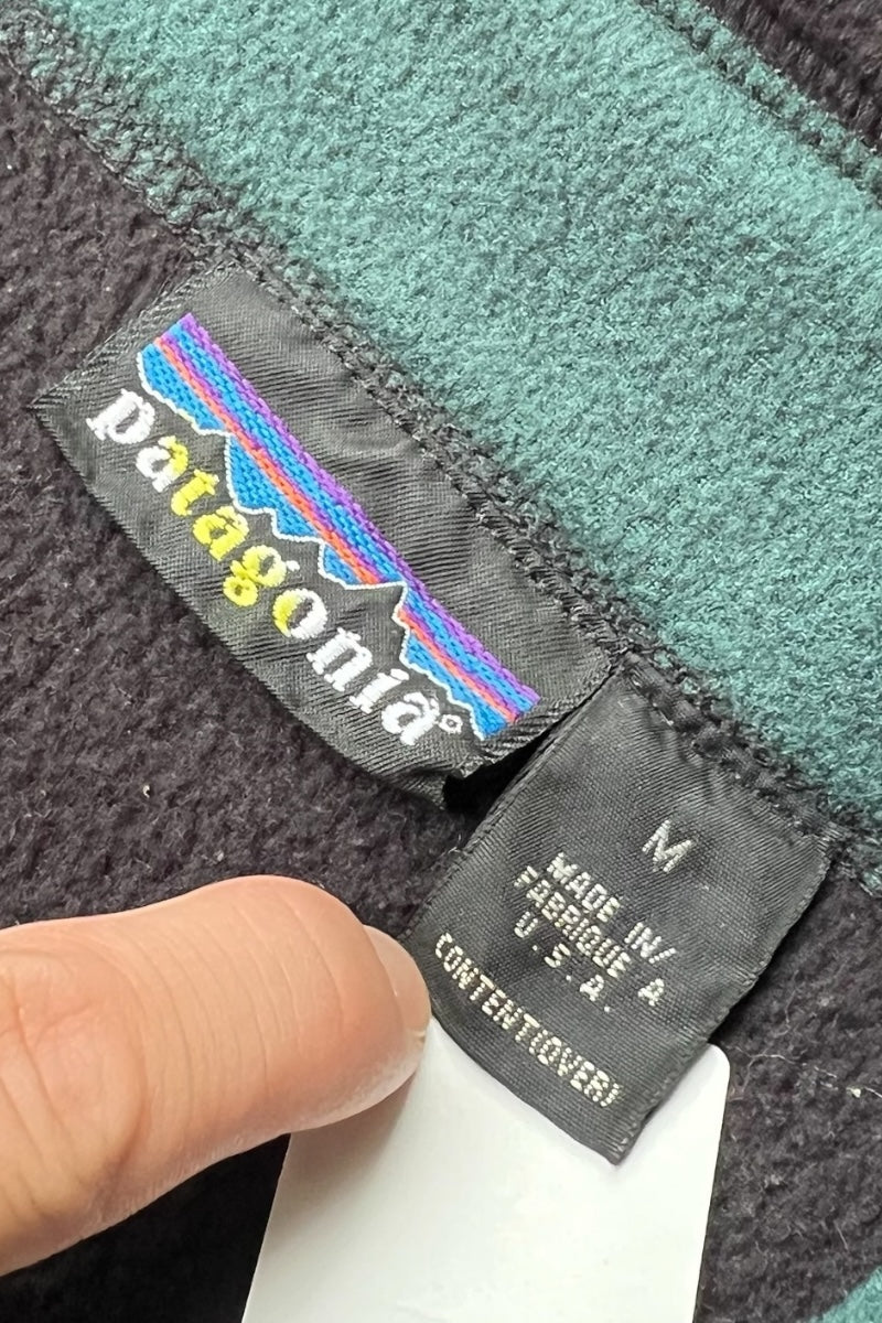 MADE IN USA 90'S FLEECE VEST / BLACK [SIZE: M USED]