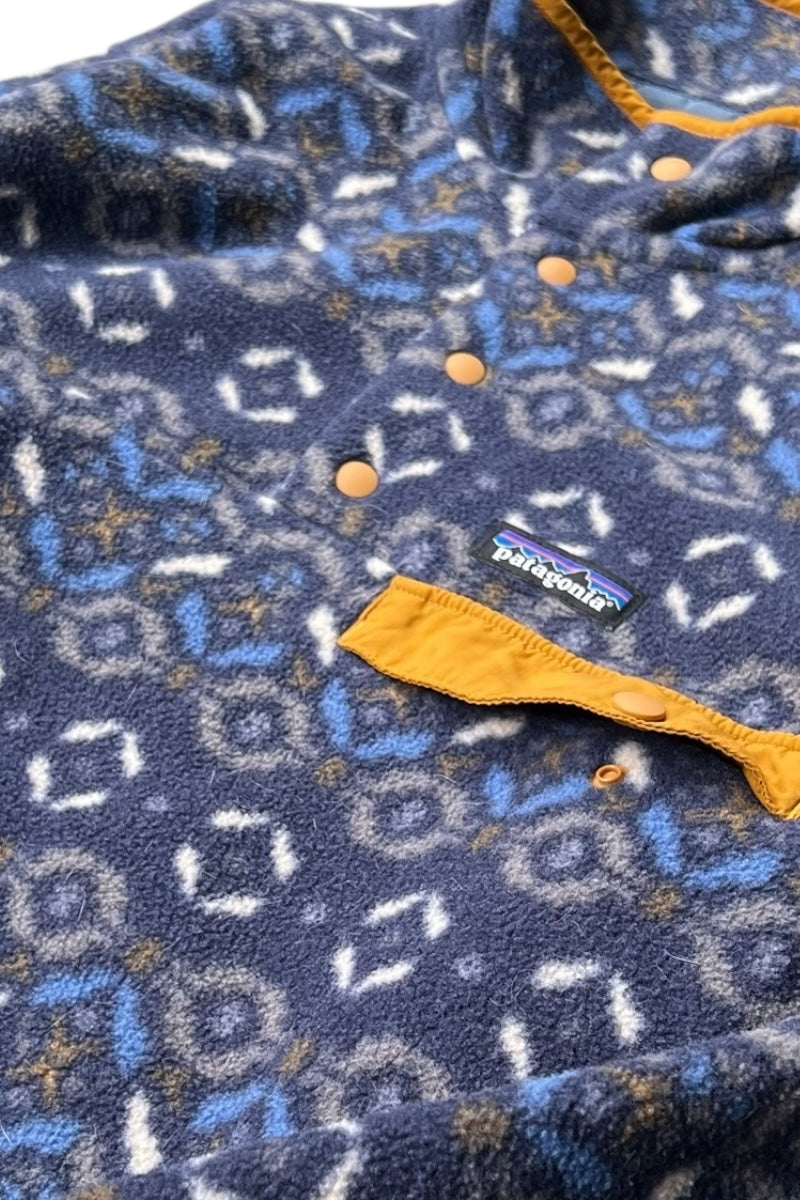 19AW T-SNAP SYNCHILLA PATTERN FLEECE JACKET / NAVY [SIZE: XS USED]