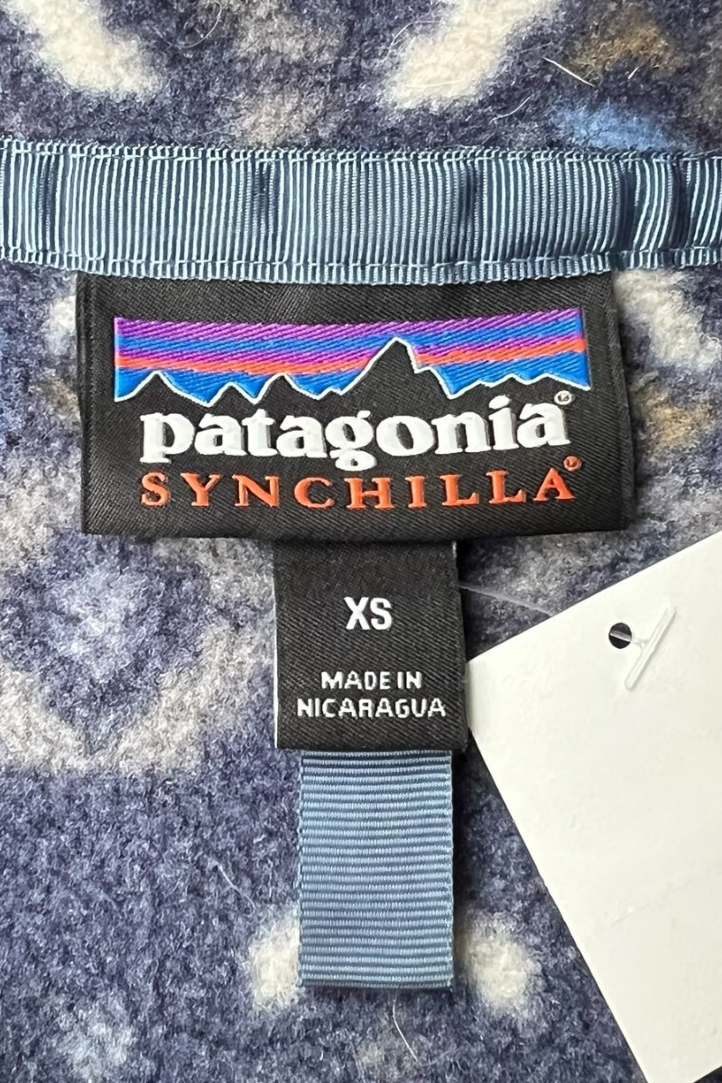 19AW T-SNAP SYNCHILLA PATTERN FLEECE JACKET / NAVY [SIZE: XS USED]
