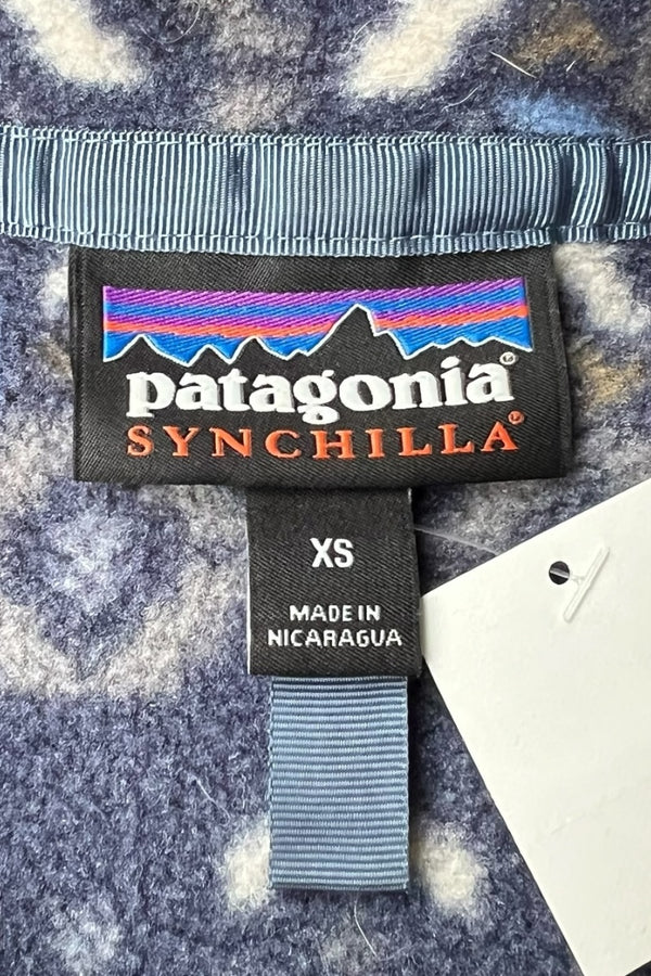 19AW T-SNAP SYNCHILLA PATTERN FLEECE JACKET / NAVY [SIZE: XS USED]