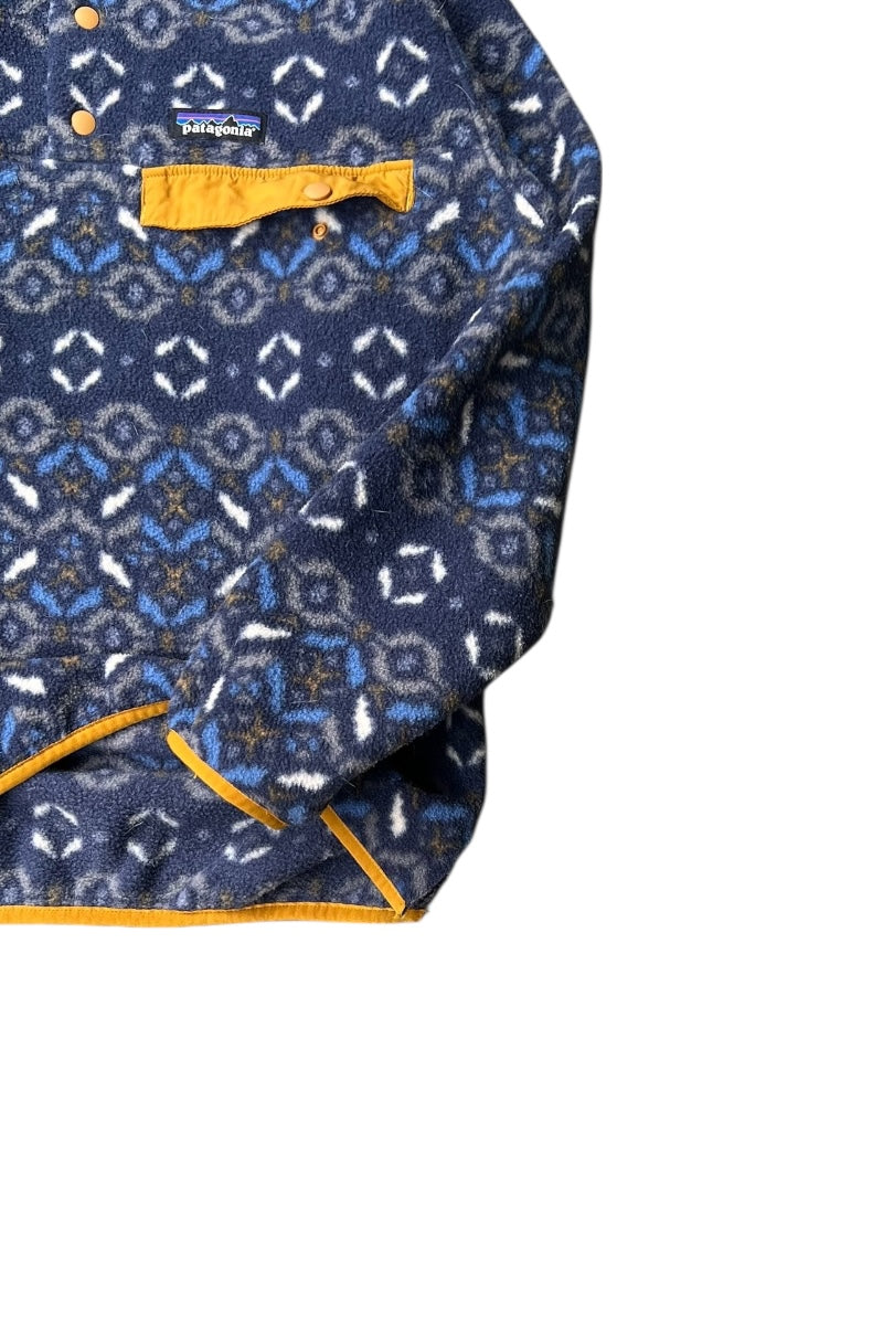 19AW T-SNAP SYNCHILLA PATTERN FLEECE JACKET / NAVY [SIZE: XS USED]