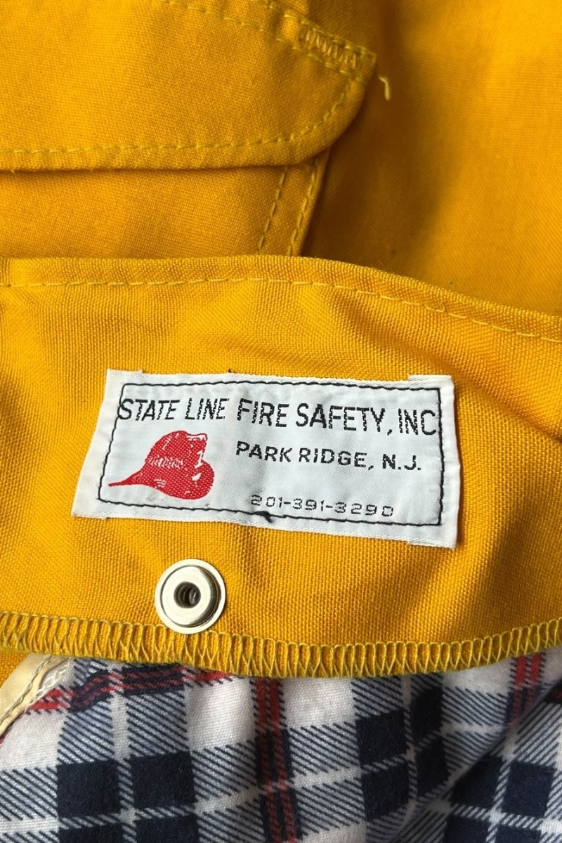 MADE IN USA 90'S FIREMAN JACKET / YELLOW [SIZE: 40 USED]