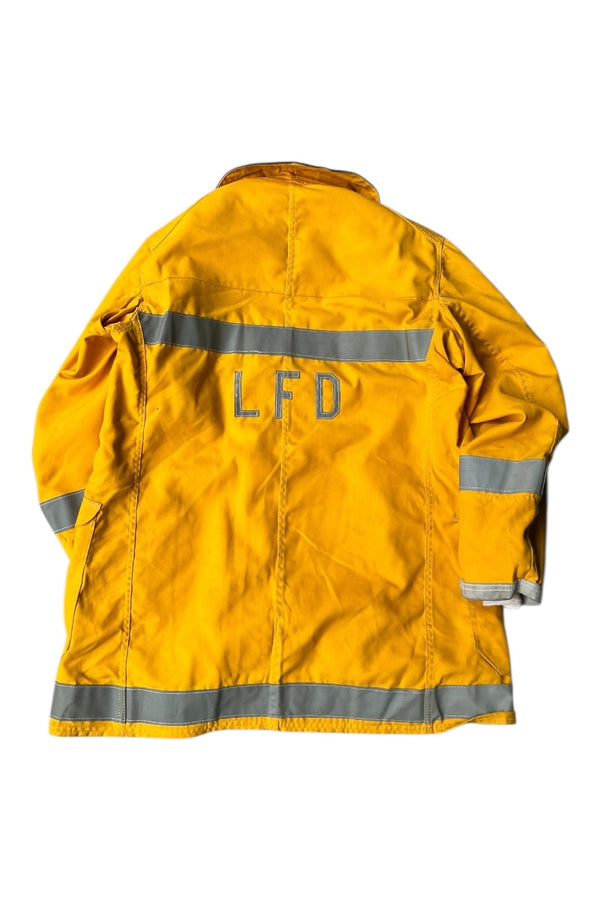 MADE IN USA 90'S FIREMAN JACKET / YELLOW [SIZE: 40 USED]