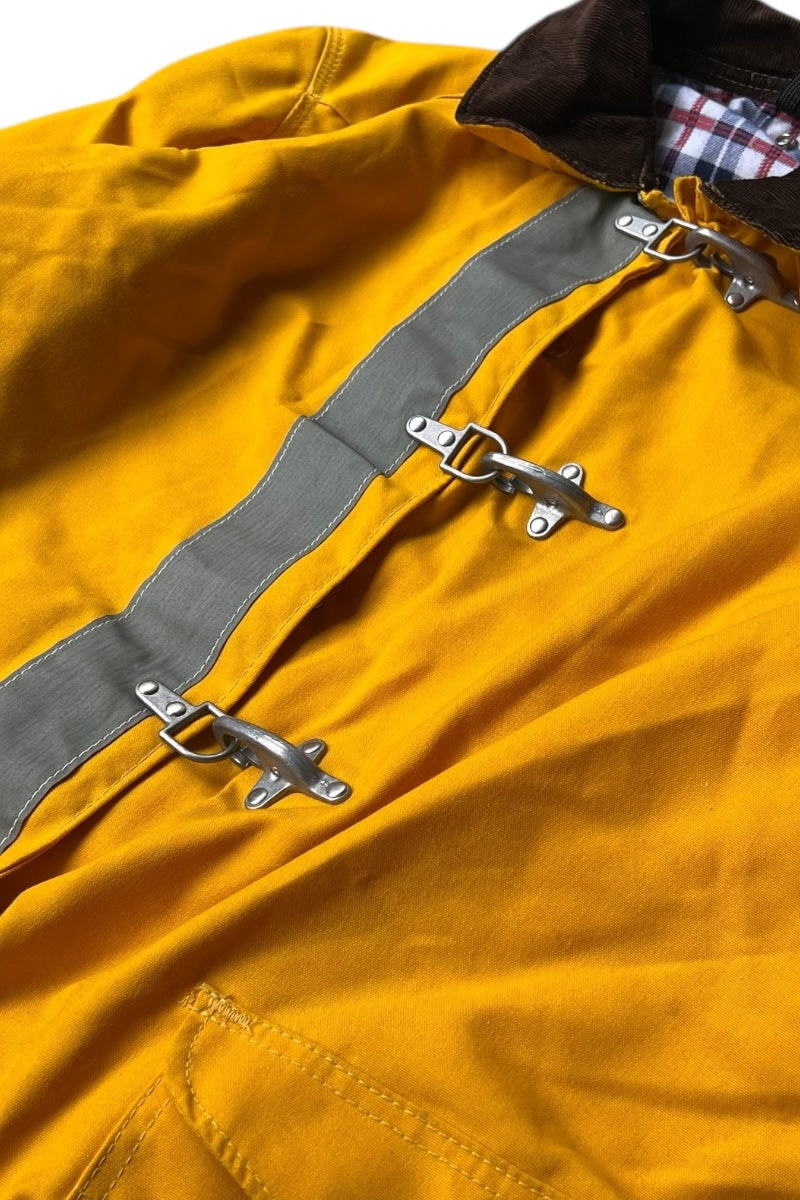 MADE IN USA 90'S FIREMAN JACKET / YELLOW [SIZE: 40 USED]