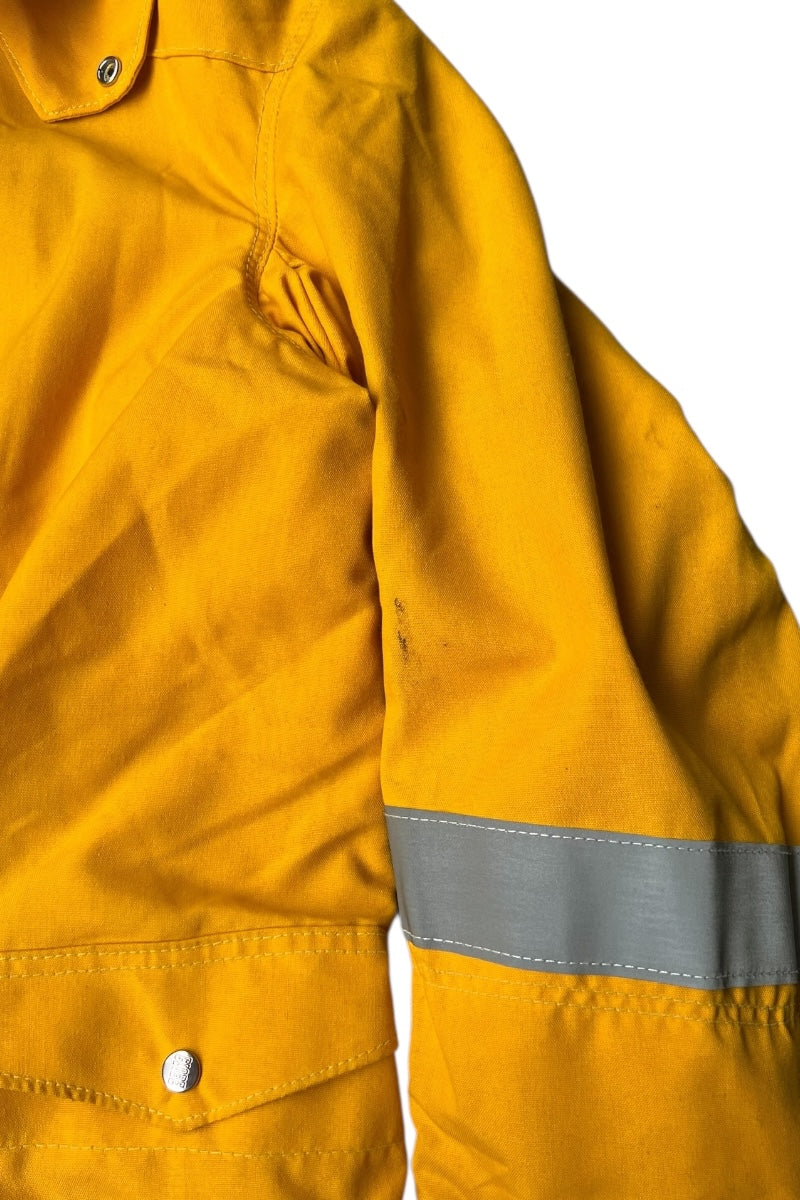 MADE IN USA 90'S FIREMAN JACKET / YELLOW [SIZE: 40 USED]