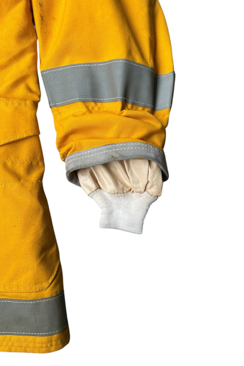 MADE IN USA 90'S FIREMAN JACKET / YELLOW [SIZE: 40 USED]