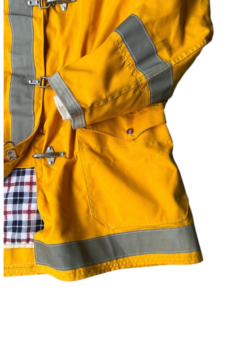 MADE IN USA 90'S FIREMAN JACKET / YELLOW [SIZE: 40 USED]