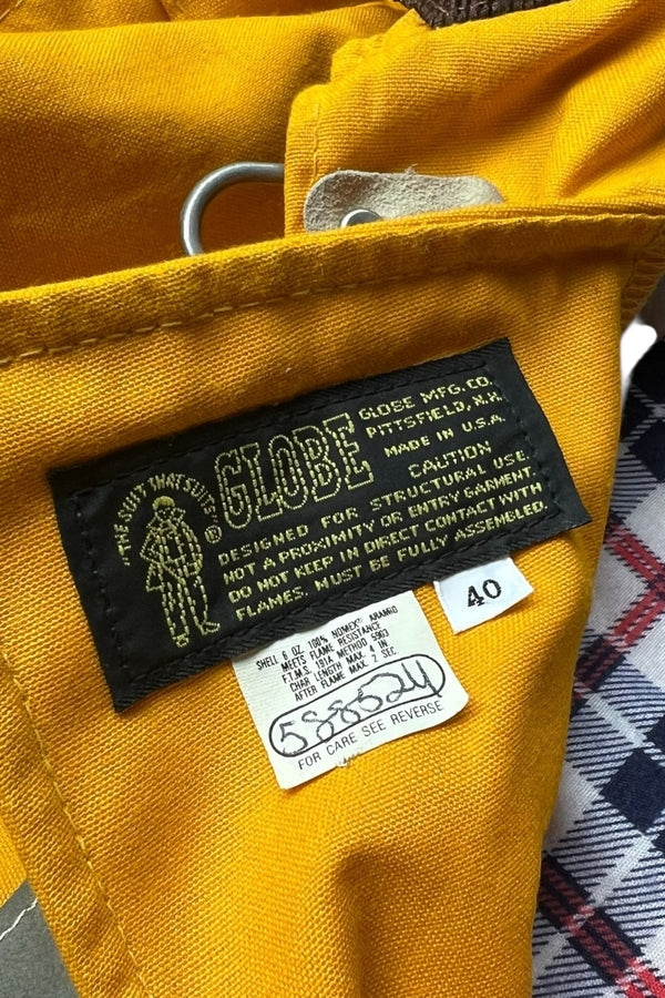 MADE IN USA 90'S FIREMAN JACKET / YELLOW [SIZE: 40 USED]