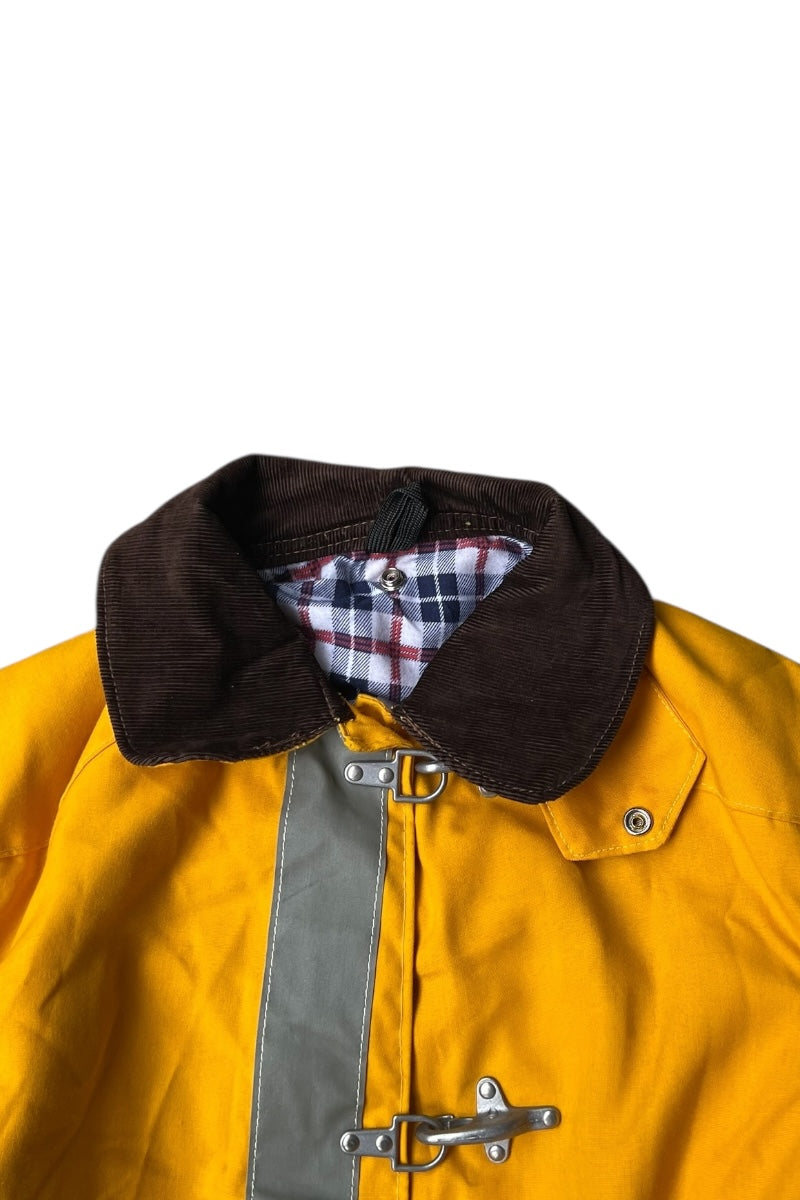 MADE IN USA 90'S FIREMAN JACKET / YELLOW [SIZE: 40 USED]