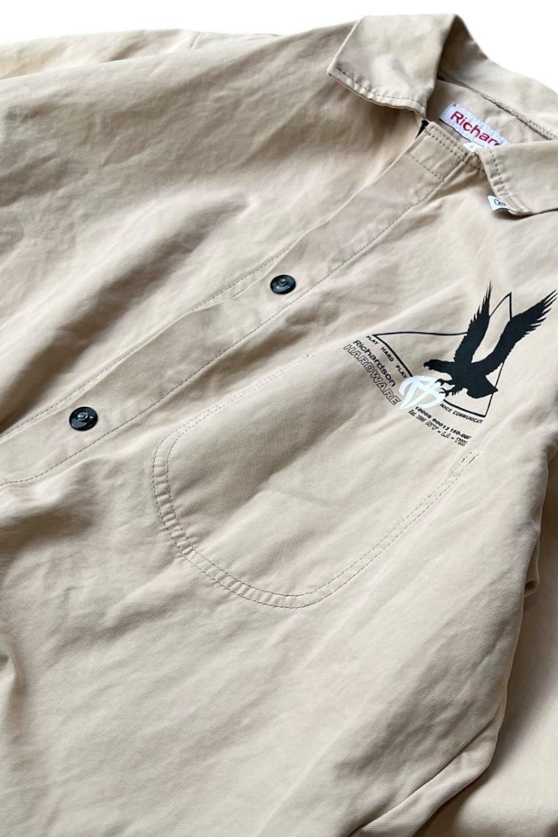 MADE IN USA COTTON ZIP JACKET / BEIGE [SIZE: L USED]